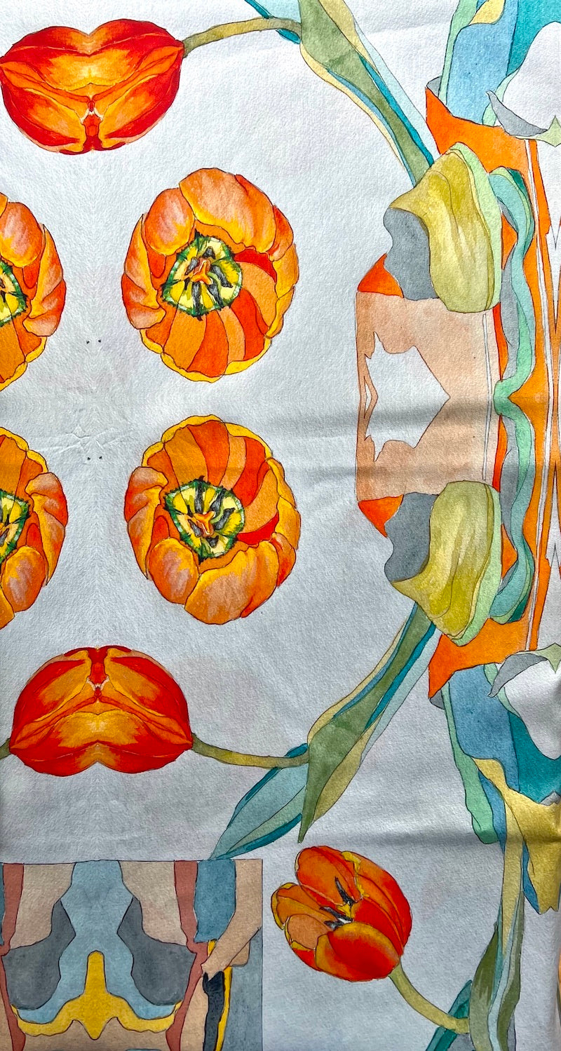 ORANGE TULIPS – Fabric